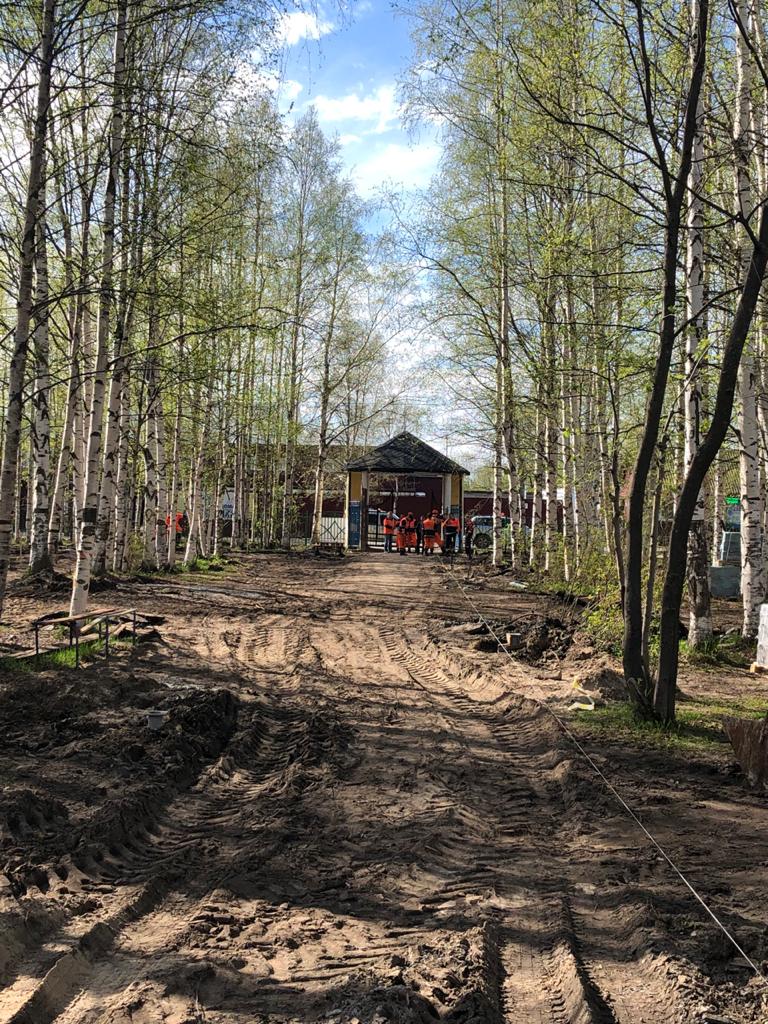В детском парке на ул. Партизанская появится линия освещения В детском парке на ул. Партизанская появится линия освещения