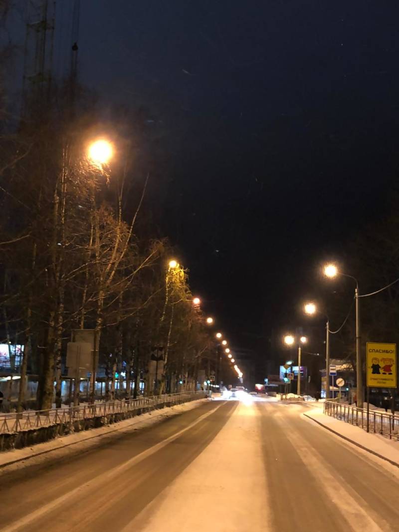 Протяженность линий наружного освещения в Архангельске увеличена на 1000 метров Протяженность линий наружного освещения в Архангельске увеличена на 1000 метров