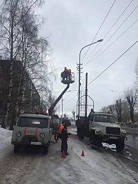 МУП «Горсвет» проводит работы по повышению надежности освещения МУП «Горсвет» проводит работы по повышению надежности освещения